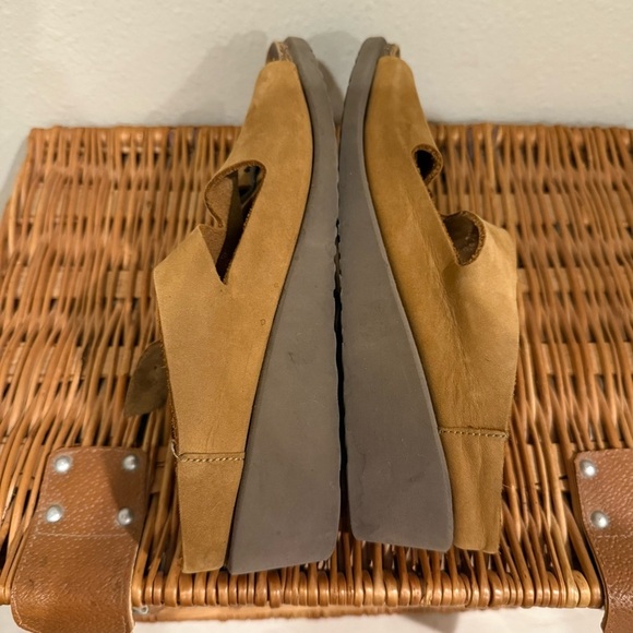 Mephisto Womens Mobils Slingback Leather Wedges Sandals Size 38 Tan Brown - Picture 6 of 8